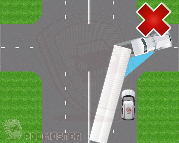 Водитель какого автомобиля поворачивая налево нарушает правила