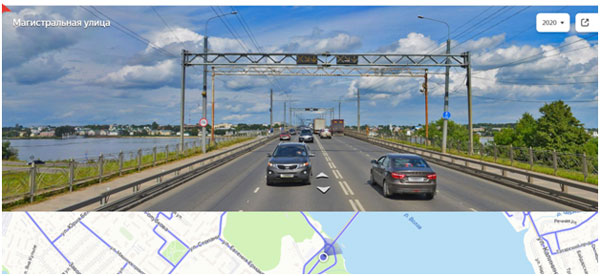 Организация дорожного движения на мосту через Волгу в Костроме