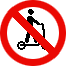 Знак 3.35 Движение на средствах индивидуальной мобильности запрещено