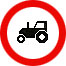 Знак 3.6 Движение тракторов запрещено