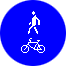 Знак 4.5.2 Пешеходная и велосипедная дорожка с совмещенным движением