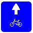 Знак 5.14.2 Полоса для велосипедистов