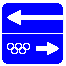 Знак 5.2(ои) Выезд на дорогу с полосой для транспортных средств Олимпийских и Паралимпийских игр