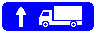 Знак 6.15.1 Направление движения для грузовых автомобилей