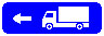 Знак 6.15.3 Направление движения для грузовых автомобилей